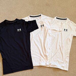 Under Armour Black and White T-Shirt Trio